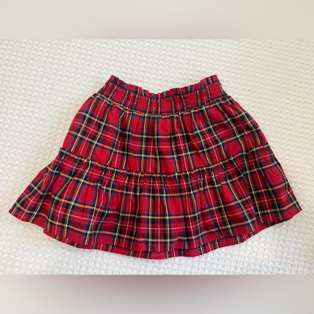 Crewcuts Red Plaid Skater Skirt